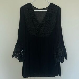 Altar'd State Black Lace Dress